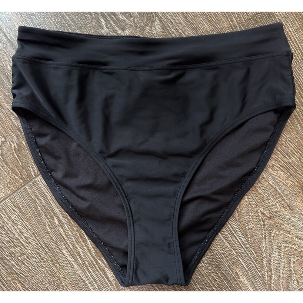 GabiFresh X Swimsuits For All Black Hi Cut Bikini Bottom Women’s Size 14
